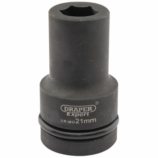 Draper Expert HI-TORQ® 6 Point Deep Impact Socket, 1 Sq. Dr., 21mm