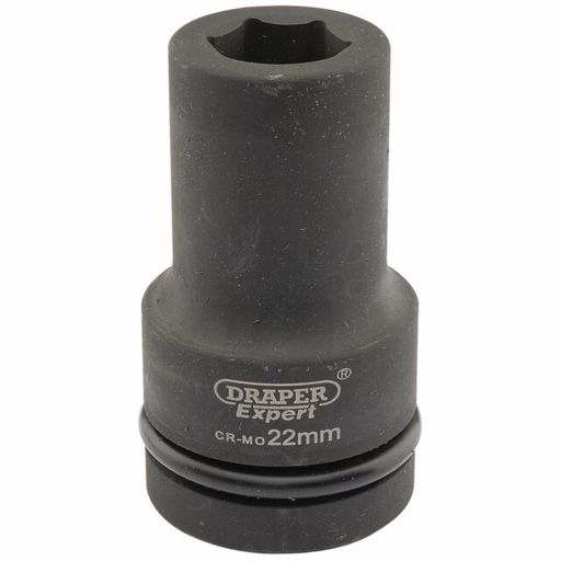 Draper Expert HI-TORQ® 6 Point Deep Impact Socket, 1 Sq. Dr., 22mm
