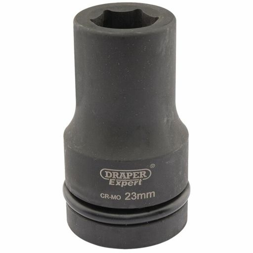 Draper Expert HI-TORQ® 6 Point Deep Impact Socket, 1 Sq. Dr., 23mm
