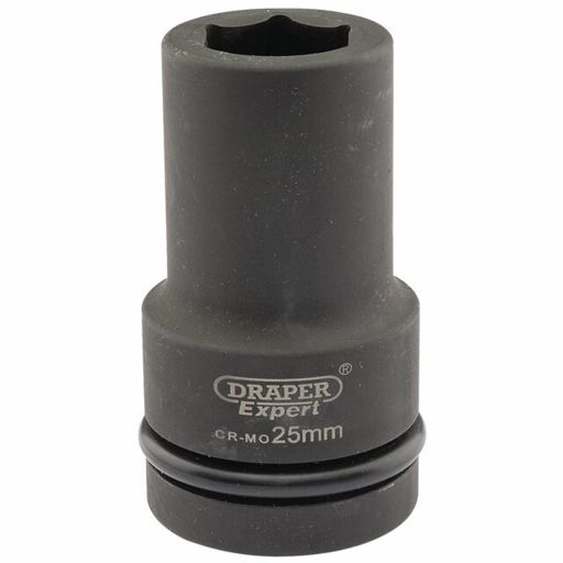 Draper Expert HI-TORQ® 6 Point Deep Impact Socket, 1 Sq. Dr., 25mm