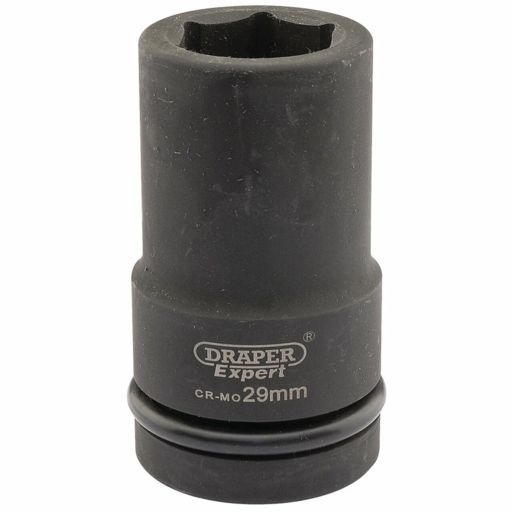 Draper Expert HI-TORQ® 6 Point Deep Impact Socket, 1 Sq. Dr., 29mm