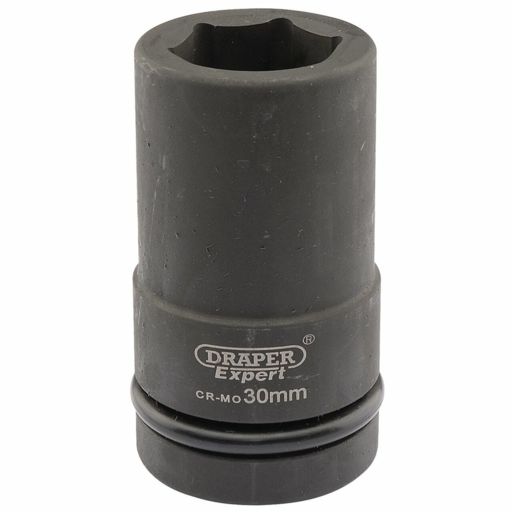Draper Expert HI-TORQ® 6 Point Deep Impact Socket, 1 Sq. Dr., 30mm