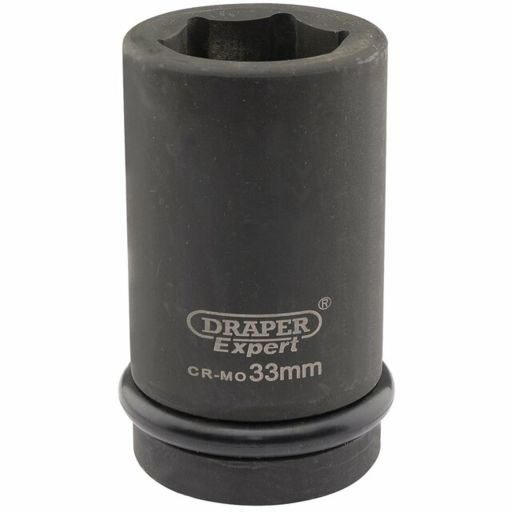 Draper Expert HI-TORQ® 6 Point Deep Impact Socket, 1 Sq. Dr., 33mm