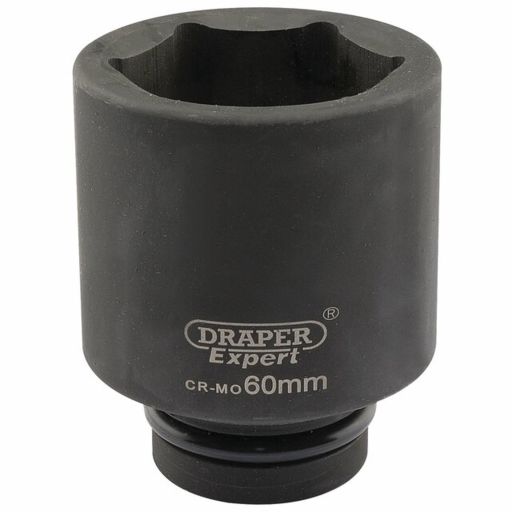 Draper Expert HI-TORQ® 6 Point Deep Impact Socket, 1 Sq. Dr., 60mm