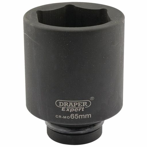 Draper Expert HI-TORQ® 6 Point Deep Impact Socket, 1 Sq. Dr., 65mm