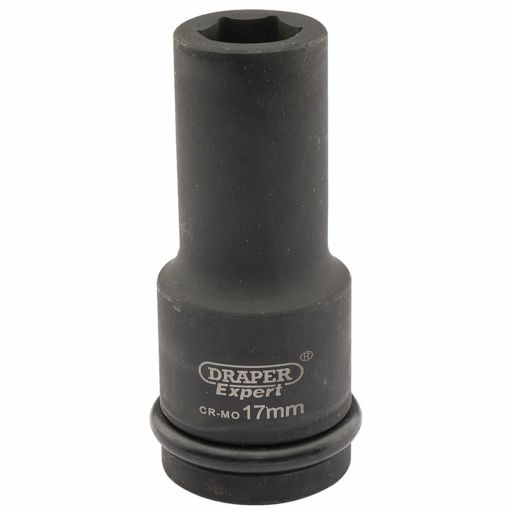 Draper Expert HI-TORQ® 6 Point Deep Impact Socket, 3,4 Sq. Dr., 17mm