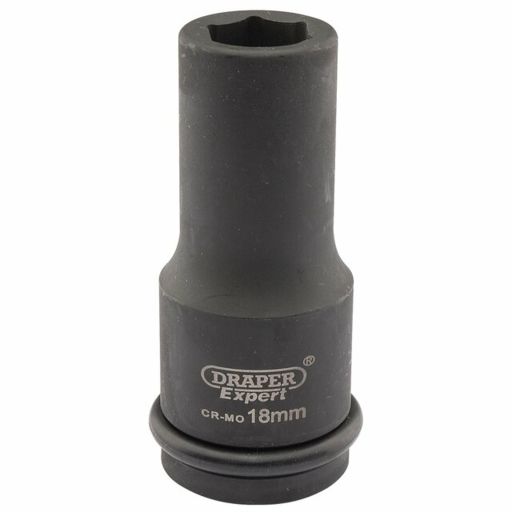 Draper Expert HI-TORQ® 6 Point Deep Impact Socket, 3,4 Sq. Dr., 18mm