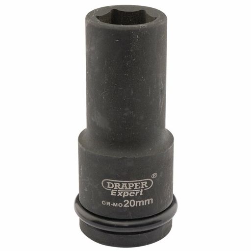 Draper Expert HI-TORQ® 6 Point Deep Impact Socket, 3,4 Sq. Dr., 20mm