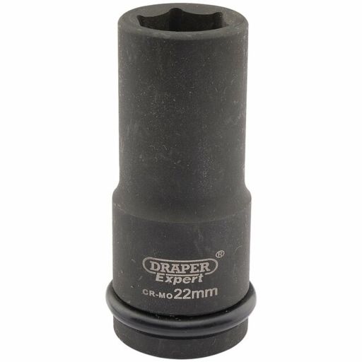 Draper Expert HI-TORQ® 6 Point Deep Impact Socket, 3,4 Sq. Dr., 22mm