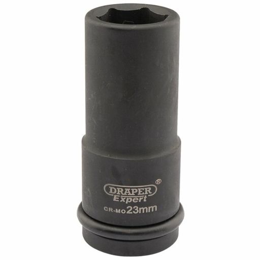 Draper Expert HI-TORQ® 6 Point Deep Impact Socket, 3,4 Sq. Dr., 23mm