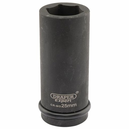 Draper Expert HI-TORQ® 6 Point Deep Impact Socket, 3,4 Sq. Dr., 25mm