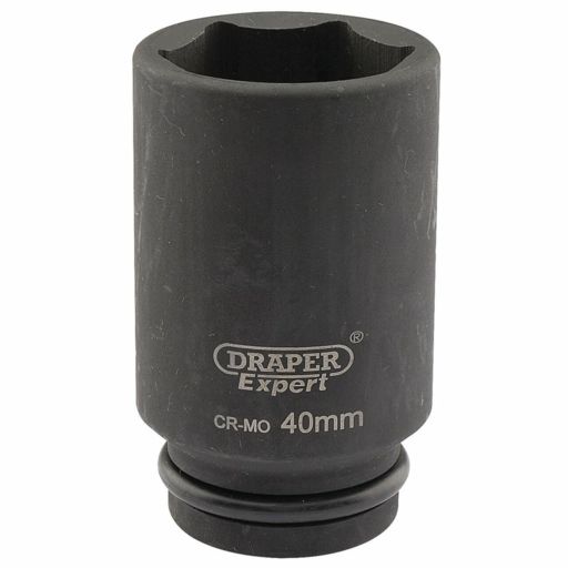 Draper Expert HI-TORQ® 6 Point Deep Impact Socket, 3,4 Sq. Dr., 40mm