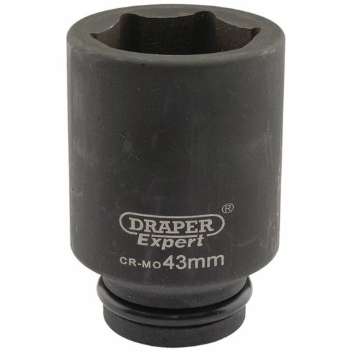 Draper Expert HI-TORQ® 6 Point Deep Impact Socket, 3,4 Sq. Dr., 43mm