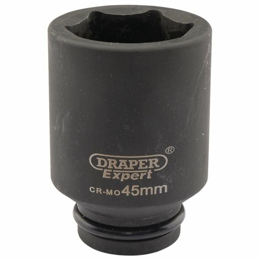 Draper Expert HI-TORQ® 6 Point Deep Impact Socket, 3,4 Sq. Dr., 45mm