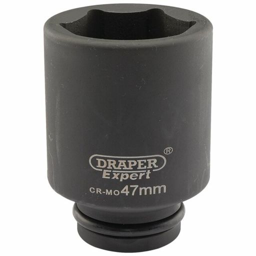 Draper Expert HI-TORQ® 6 Point Deep Impact Socket, 3,4 Sq. Dr., 47mm