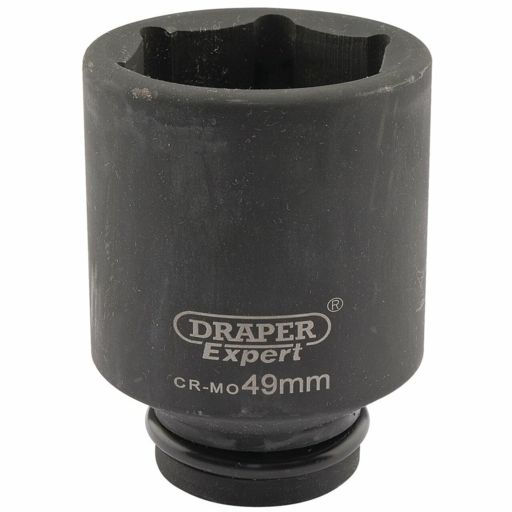 Draper Expert HI-TORQ® 6 Point Deep Impact Socket, 3,4 Sq. Dr., 49mm