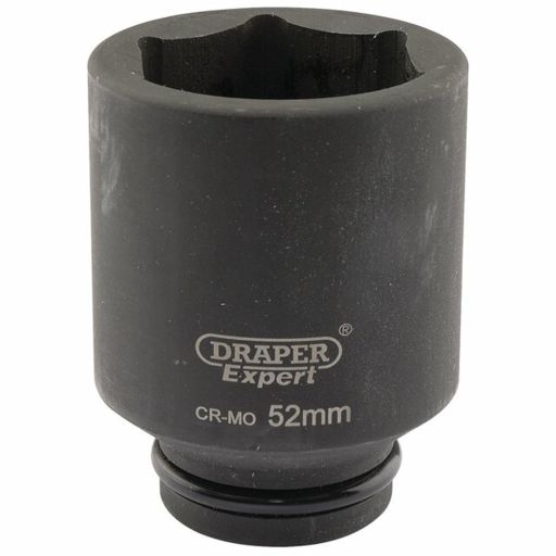 Draper Expert HI-TORQ® 6 Point Deep Impact Socket, 3,4 Sq. Dr., 52mm
