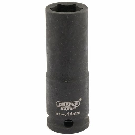 Draper Expert HI-TORQ® 6 Point Deep Impact Socket, 3,8 Sq. Dr., 14mm