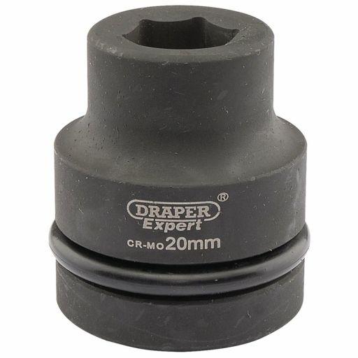 Draper Expert HI-TORQ® 6 Point Impact Socket, 1 Sq. Dr., 20mm