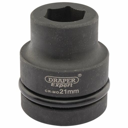 Draper Expert HI-TORQ® 6 Point Impact Socket, 1 Sq. Dr., 21mm