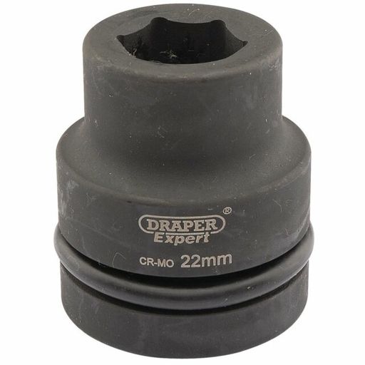 Draper Expert HI-TORQ® 6 Point Impact Socket, 1 Sq. Dr., 22mm