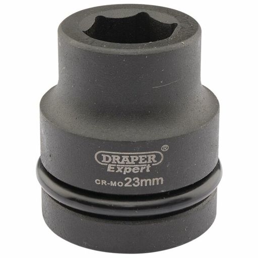 Draper Expert HI-TORQ® 6 Point Impact Socket, 1 Sq. Dr., 23mm