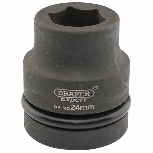 Draper Expert HI-TORQ® 6 Point Impact Socket, 1 Sq. Dr., 24mm