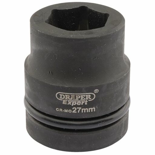 Draper Expert HI-TORQ® 6 Point Impact Socket, 1 Sq. Dr., 27mm