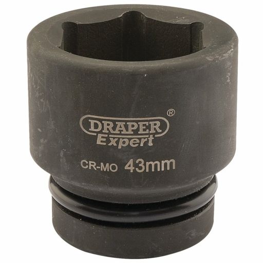 Draper Expert HI-TORQ® 6 Point Impact Socket, 1 Sq. Dr., 43mm