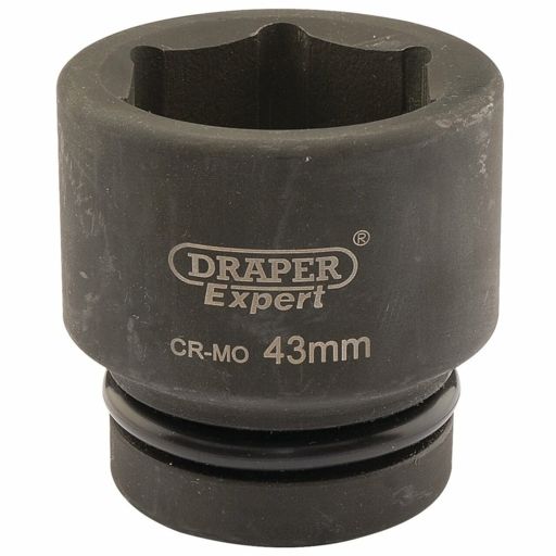 Draper Expert HI-TORQ® 6 Point Impact Socket, 1 Sq. Dr., 43mm