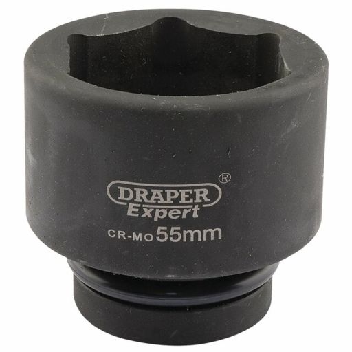 Draper Expert HI-TORQ® 6 Point Impact Socket, 1 Sq. Dr., 55mm