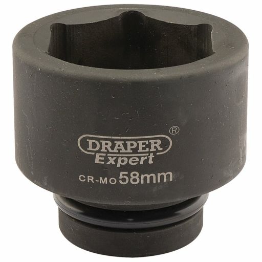 Draper Expert HI-TORQ® 6 Point Impact Socket, 1 Sq. Dr., 58mm
