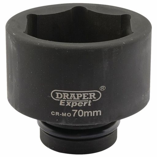 Draper Expert HI-TORQ® 6 Point Impact Socket, 1 Sq. Dr., 70mm