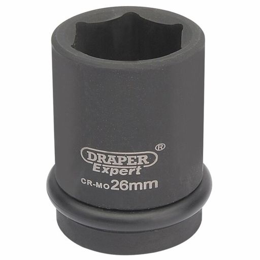 Draper Expert HI-TORQ® 6 Point Impact Socket, 3,4 Sq. Dr., 26mm