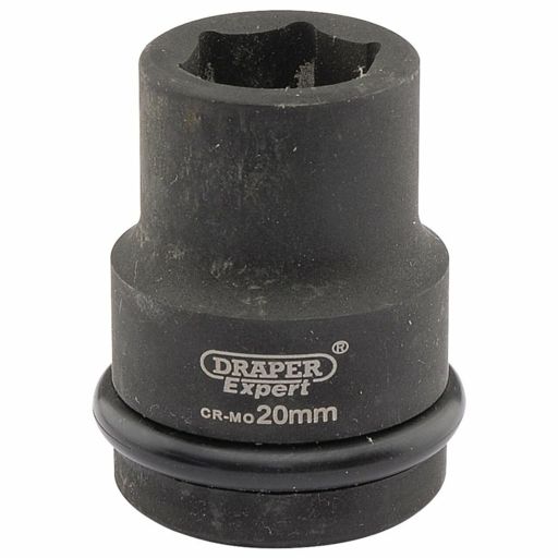 Draper Expert HI-TORQ® 6 Point Impact Socket, 3,4 Sq. Dr.,20mm