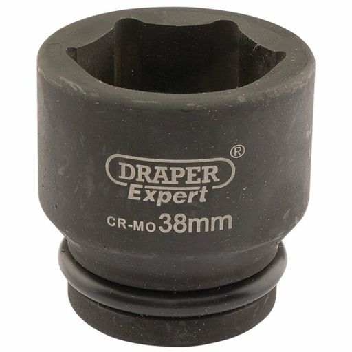 Draper Expert HI-TORQ® 6 Point Impact Socket, 3,4 Sq. Dr.,38mm