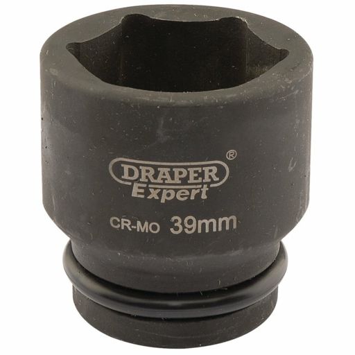 Draper Expert HI-TORQ® 6 Point Impact Socket, 3,4 Sq. Dr.,39mm