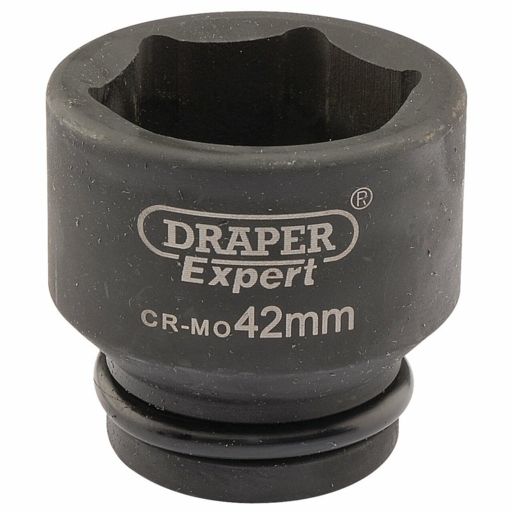 Draper Expert HI-TORQ® 6 Point Impact Socket, 3,4 Sq. Dr.,42mm