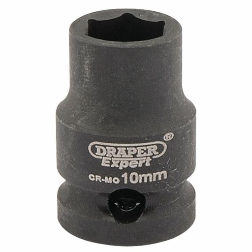 Draper Expert HI-TORQ® 6 Point Impact Socket, 3,8 Sq. Dr., 10mm