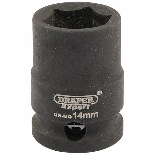 Draper Expert HI-TORQ® 6 Point Impact Socket, 3,8 Sq. Dr., 14mm