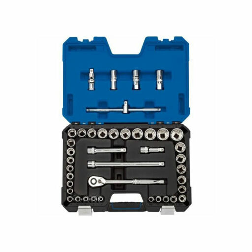 Draper Expert MM AF Combined Socket Set, 1,2 Sq. Dr., Blue (41 Piece)