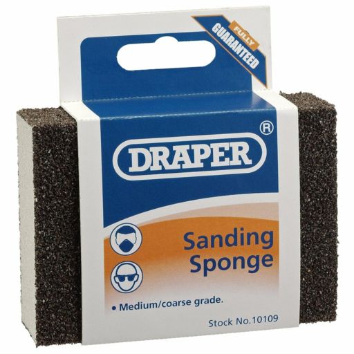 Draper Flexible Sanding Sponge, Medium Coarse Grit