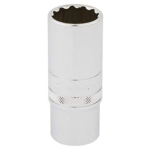 Draper HI-TORQ® 12 Point Deep Socket, 3,8 Sq. Dr., 19mm