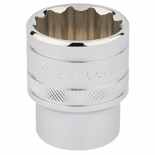 Draper HI-TORQ® 12 Point Socket, 1,2 Sq. Dr., 1.1,16