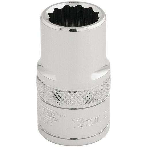 Draper HI-TORQ® 12 Point Socket, 1,2 Sq. Dr., 13mm