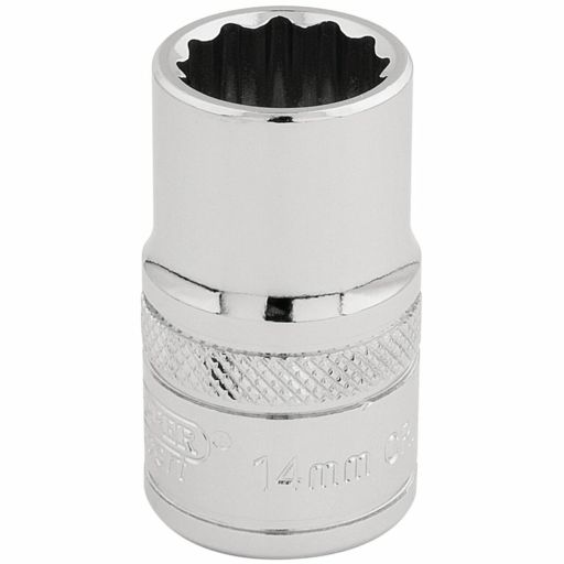 Draper HI-TORQ® 12 Point Socket, 1,2 Sq. Dr., 14mm