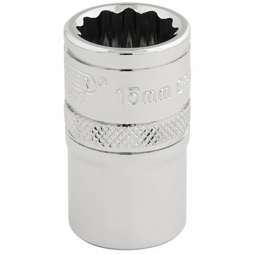 Draper HI-TORQ® 12 Point Socket, 1,2 Sq. Dr., 15mm
