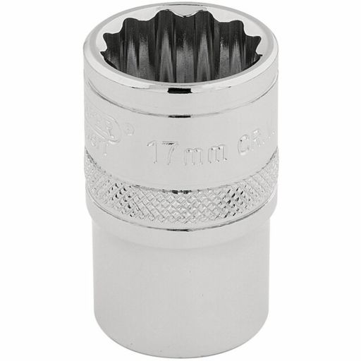Draper HI-TORQ® 12 Point Socket, 1,2 Sq. Dr., 17mm