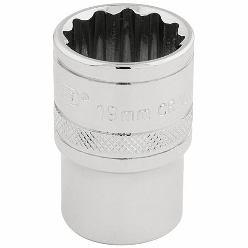 Draper HI-TORQ® 12 Point Socket, 1,2 Sq. Dr., 19mm
