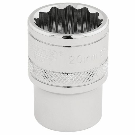 Draper HI-TORQ® 12 Point Socket, 1,2 Sq. Dr., 20mm